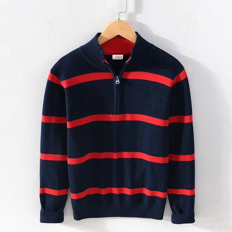 Travis Cotton Half Zip Sweater_4
