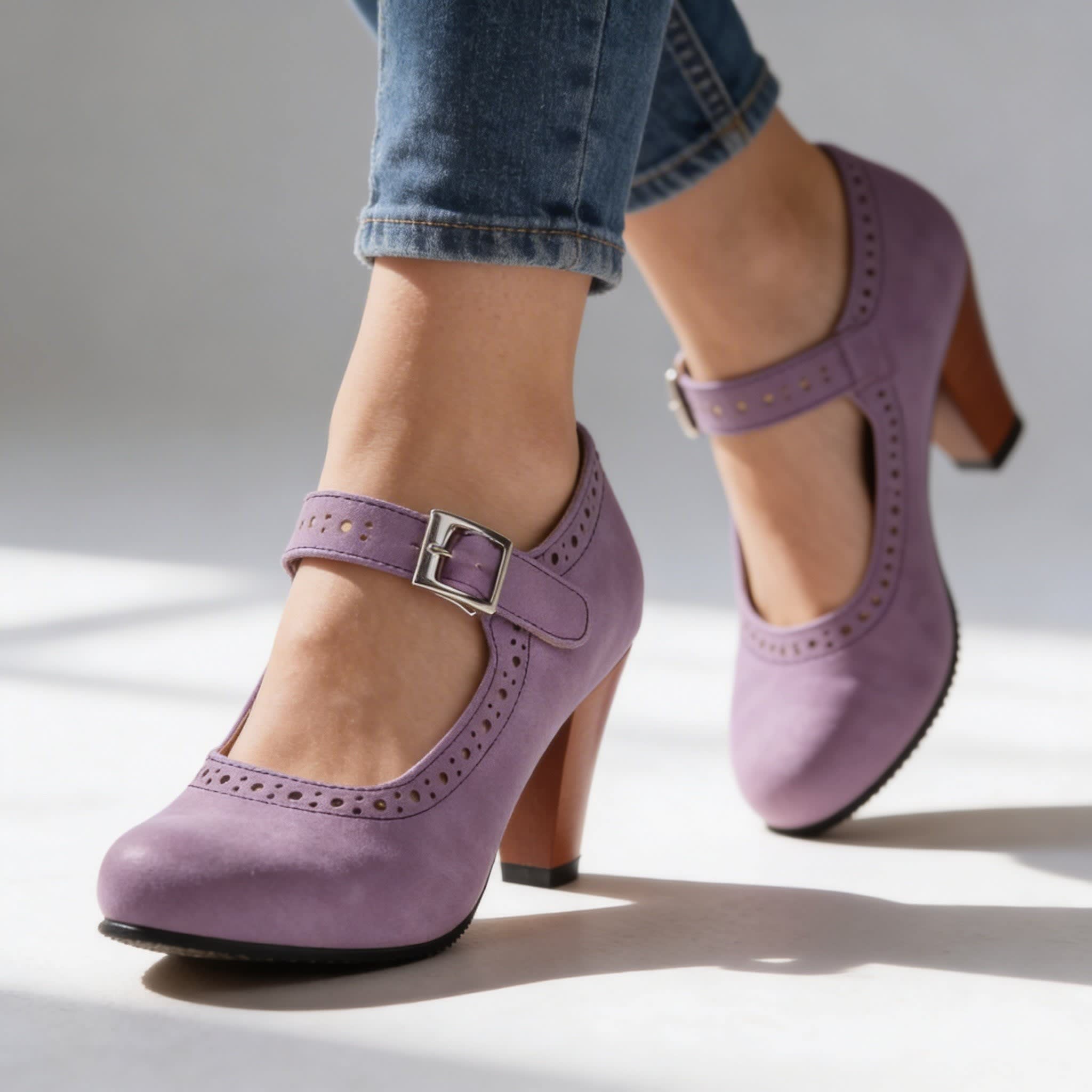 Alana Brogue Buckle Mary Jane Heels_10