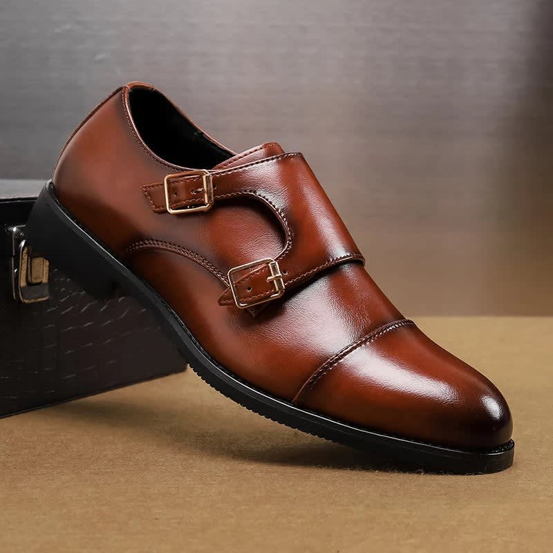 Gary Double Monk Strap Dress Shoes_1
