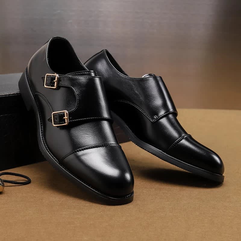 Gary Double Monk Strap Dress Shoes_2