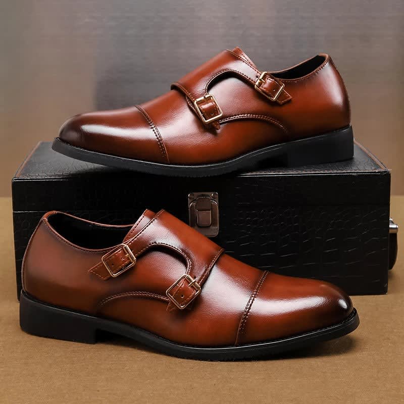 Gary Double Monk Strap Dress Shoes_3