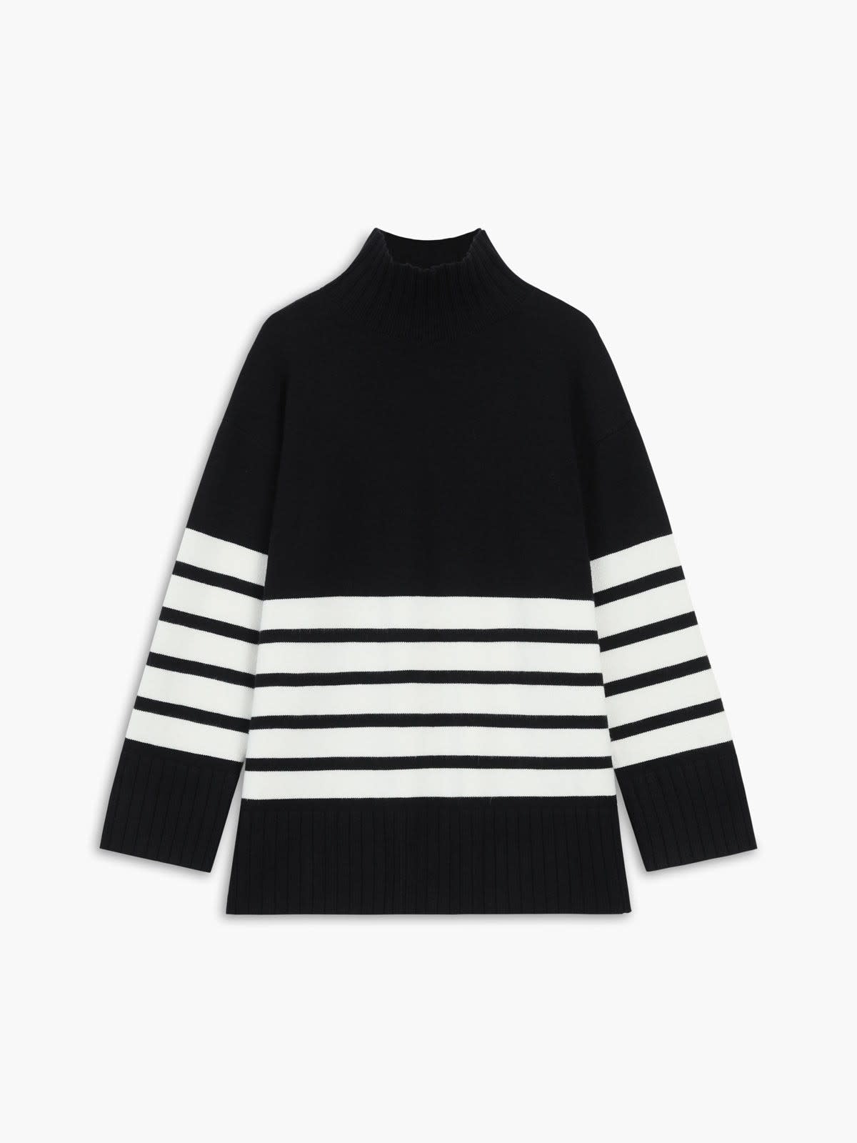 Idunn Striped Mock Neck Sweater_4