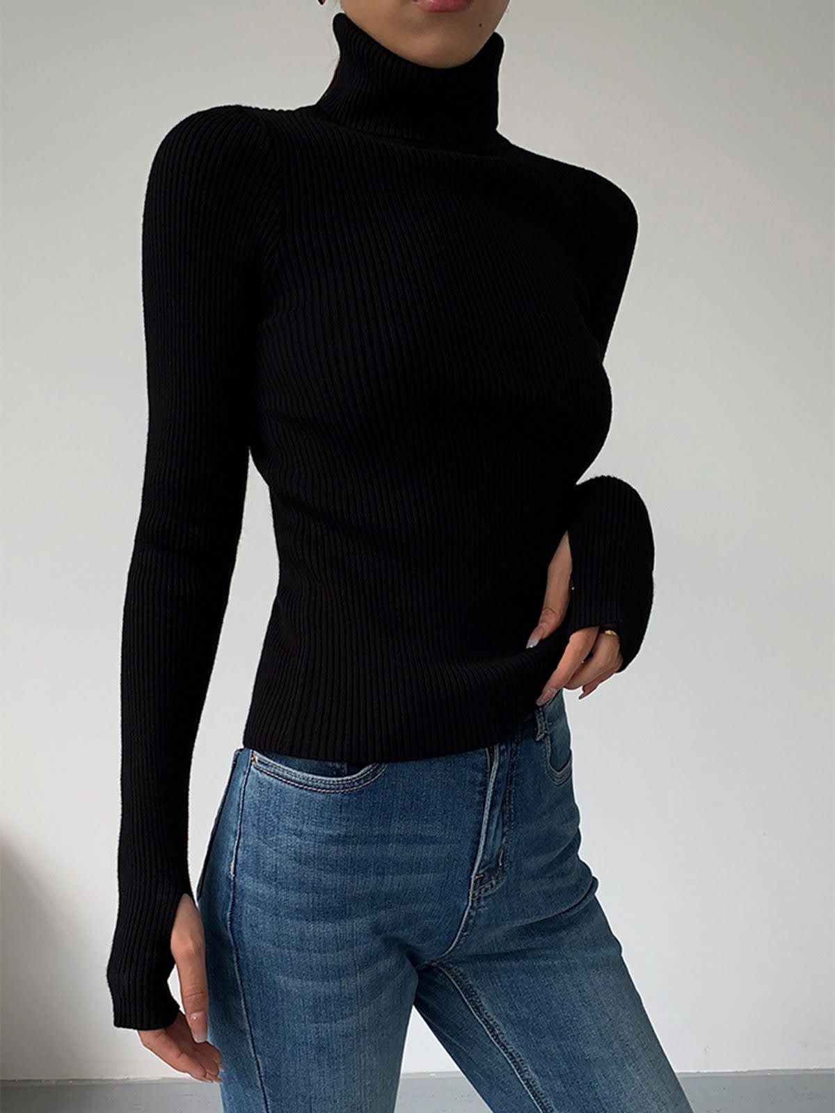 Lyric Ribbed Turtleneck Sweater_7