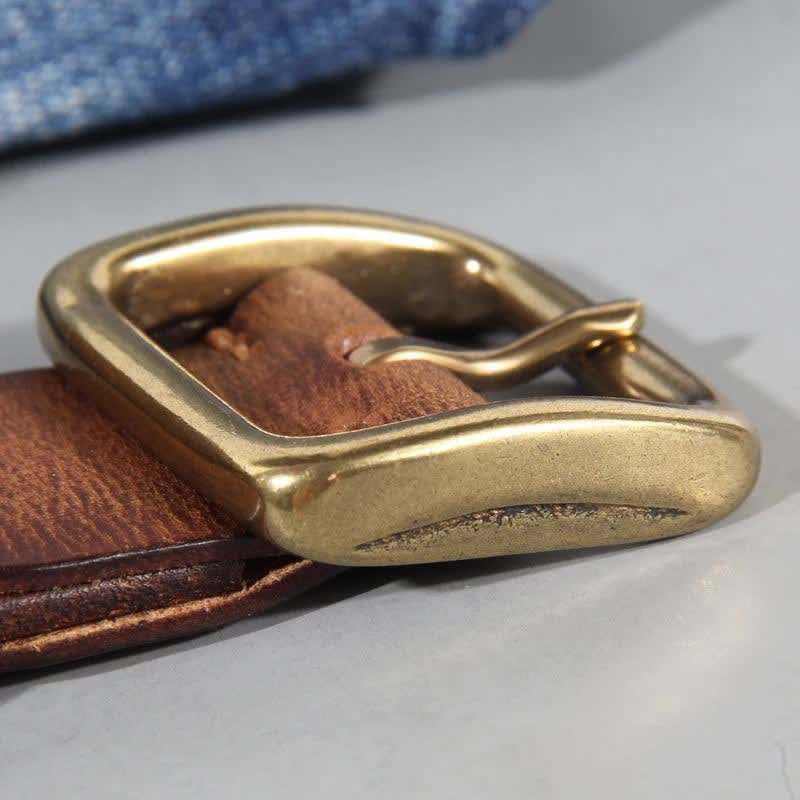 Paxton Brass Buckle Leather Belt_5