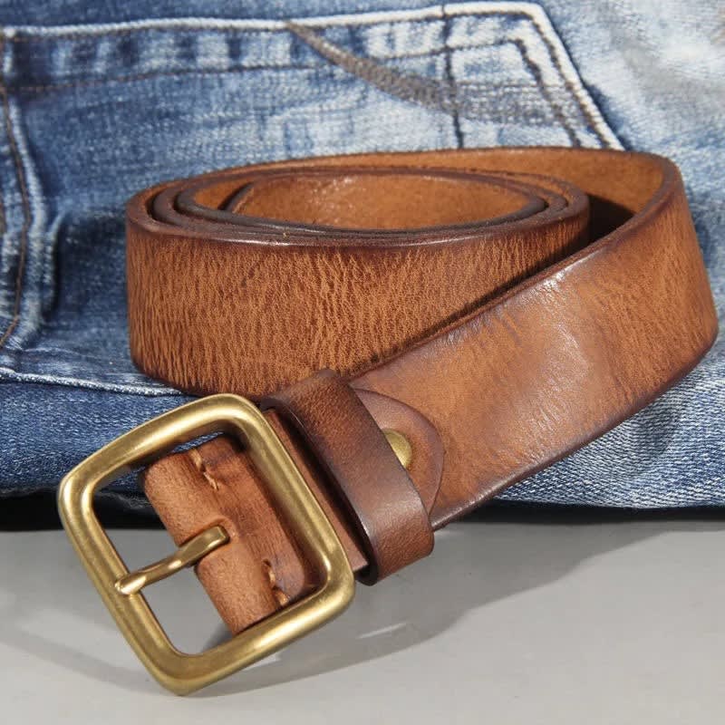 Paxton Brass Buckle Leather Belt_7