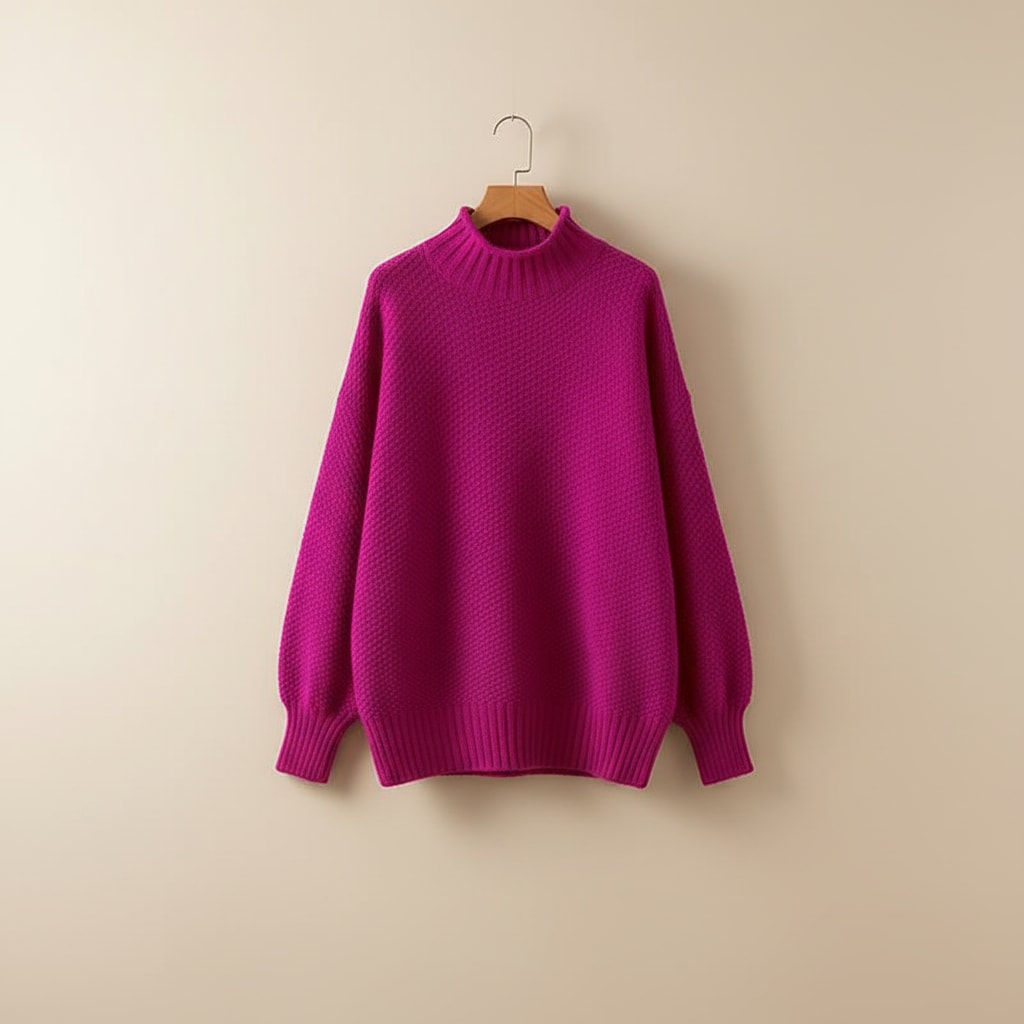 Leticia Textured Knit Mock Neck Sweater_11