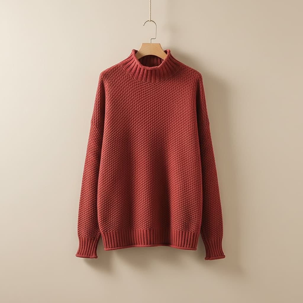 Leticia Textured Knit Mock Neck Sweater_3