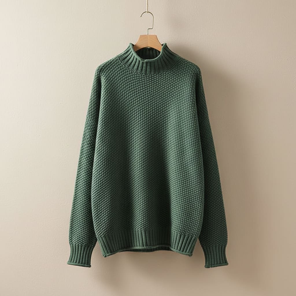 Leticia Textured Knit Mock Neck Sweater_5