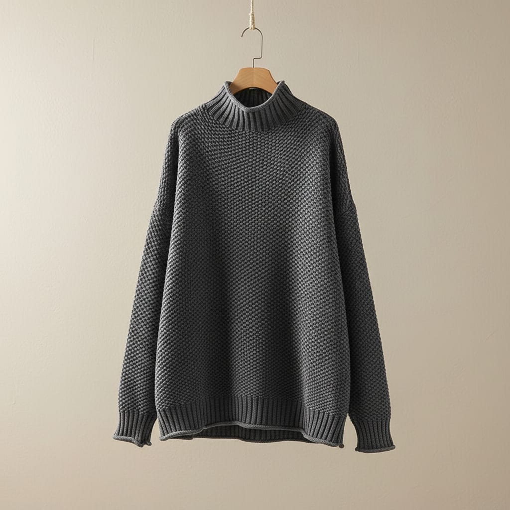 Leticia Textured Knit Mock Neck Sweater_9