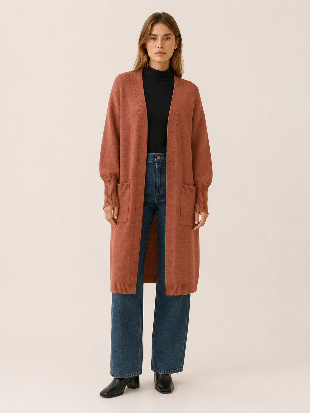 Sabine Balloon Sleeve Duster Knit Cardigan_6