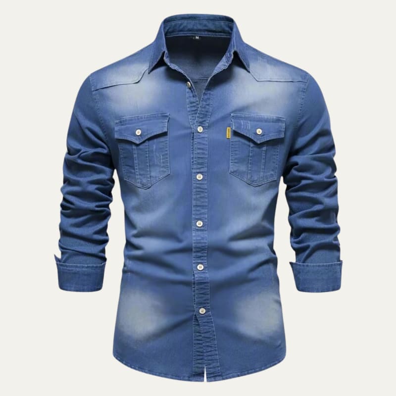 Jake Stretch Denim Shirt_1