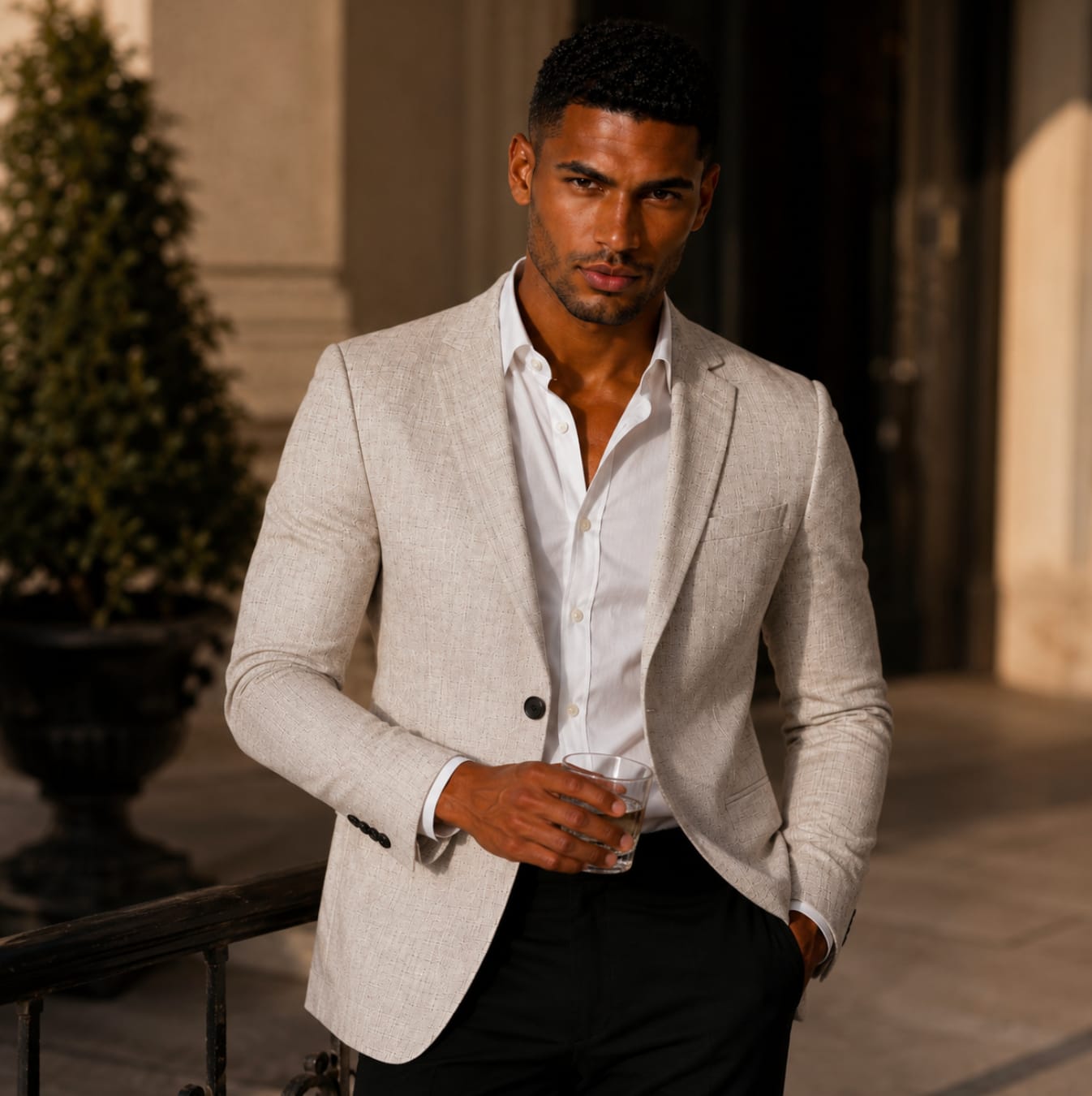 Gideon Slim Fit Single Breasted Blazer_10
