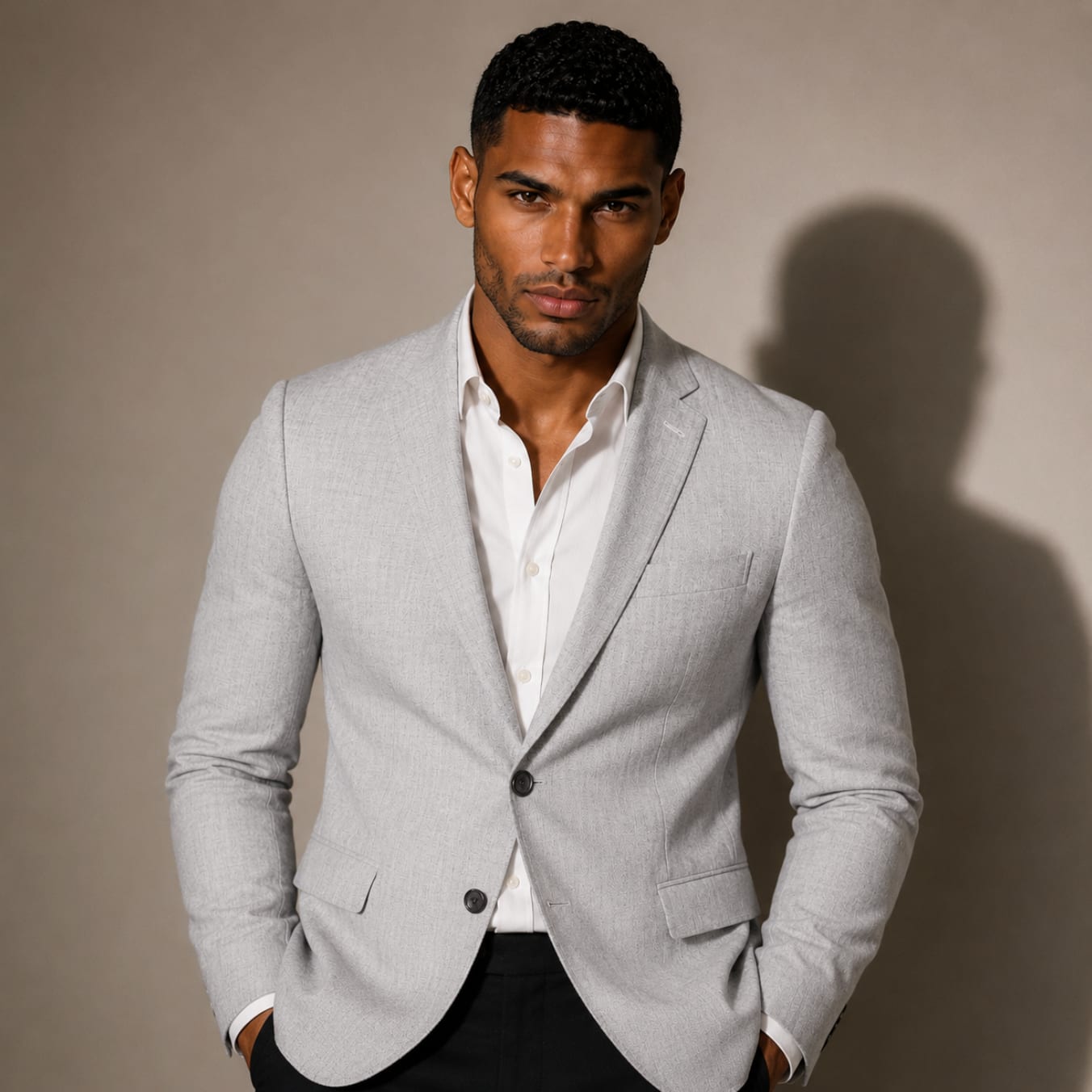 Gideon Slim Fit Single Breasted Blazer_4