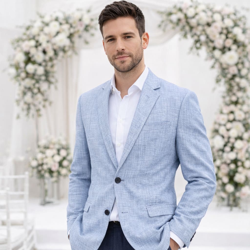 Caleb Slim Fit Notch Lapel Blazer_6