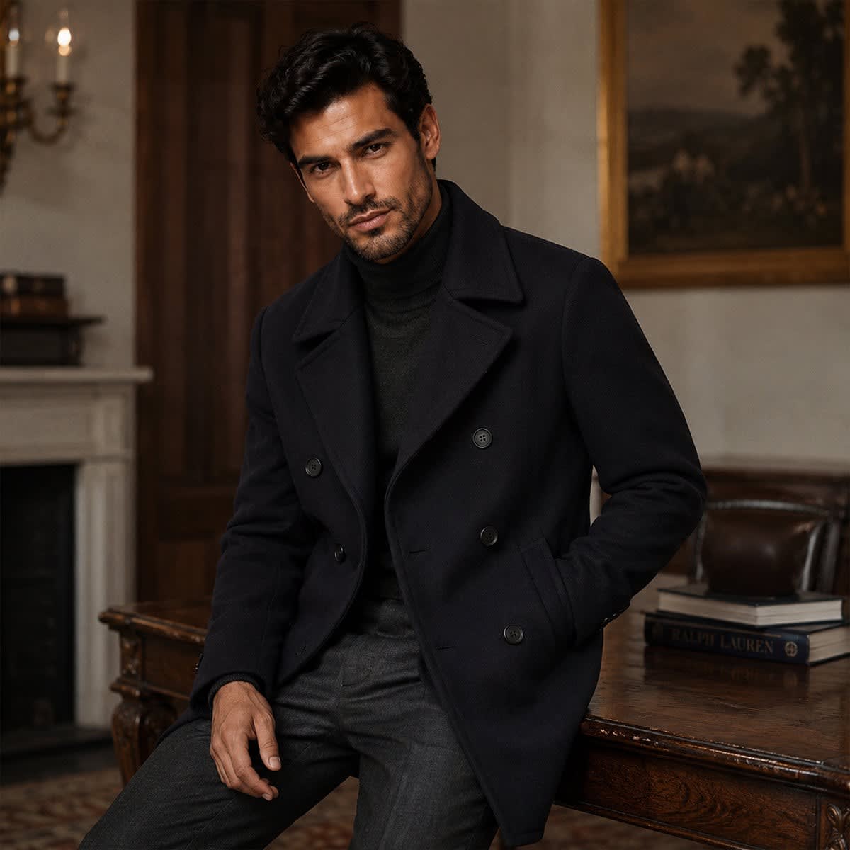Jaxson Wool Blend Double Breasted Peacoat_5