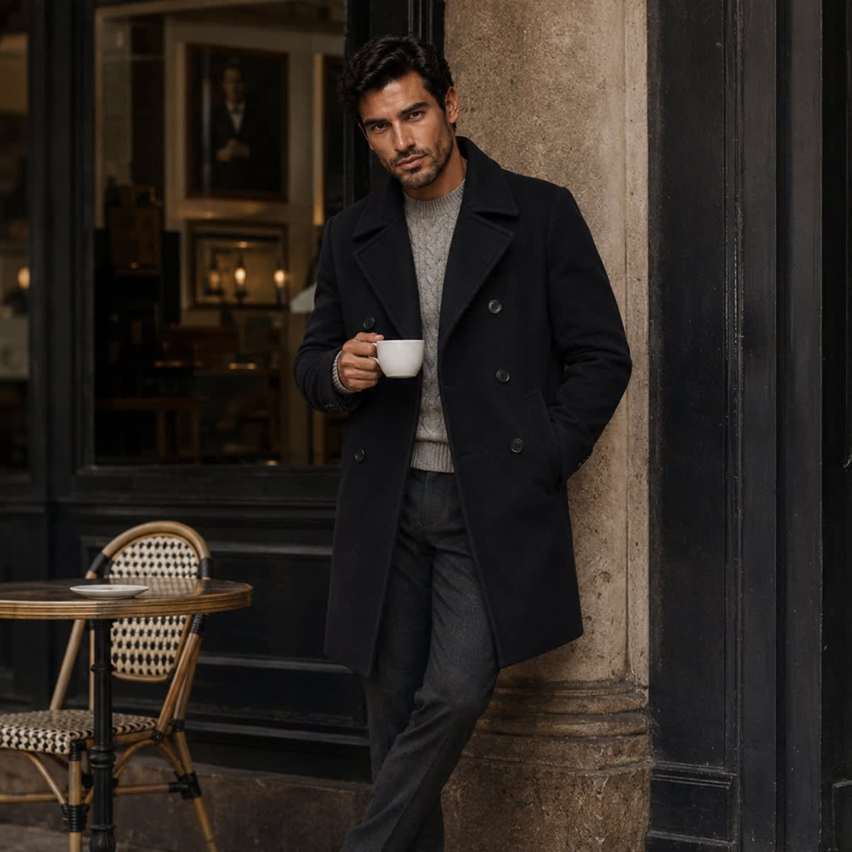 Jaxson Wool Blend Double Breasted Peacoat_6