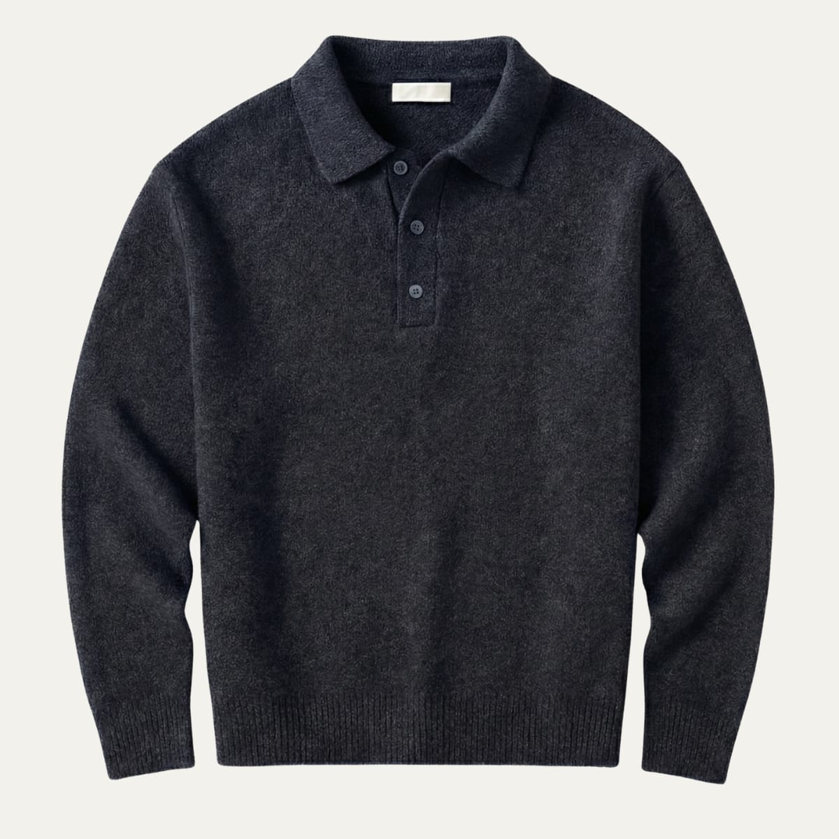 Javier Knit Long Sleeve Polo Sweater_5