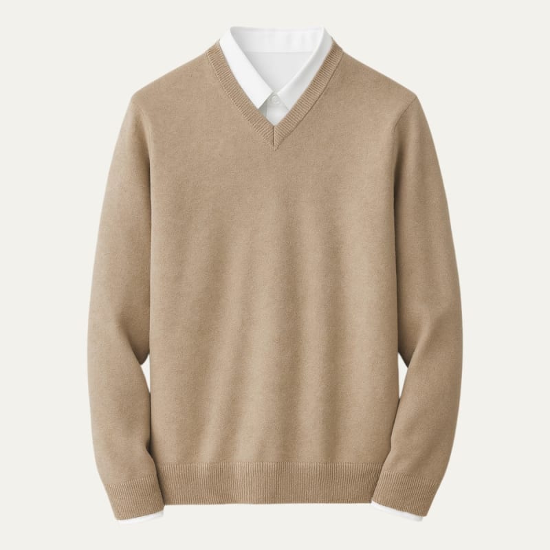 Preston Cashmere V-Neck Sweater_1