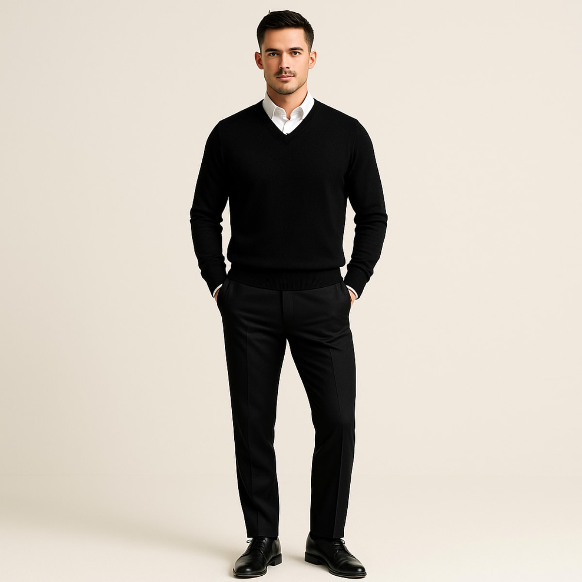 Preston Cashmere V-Neck Sweater_11