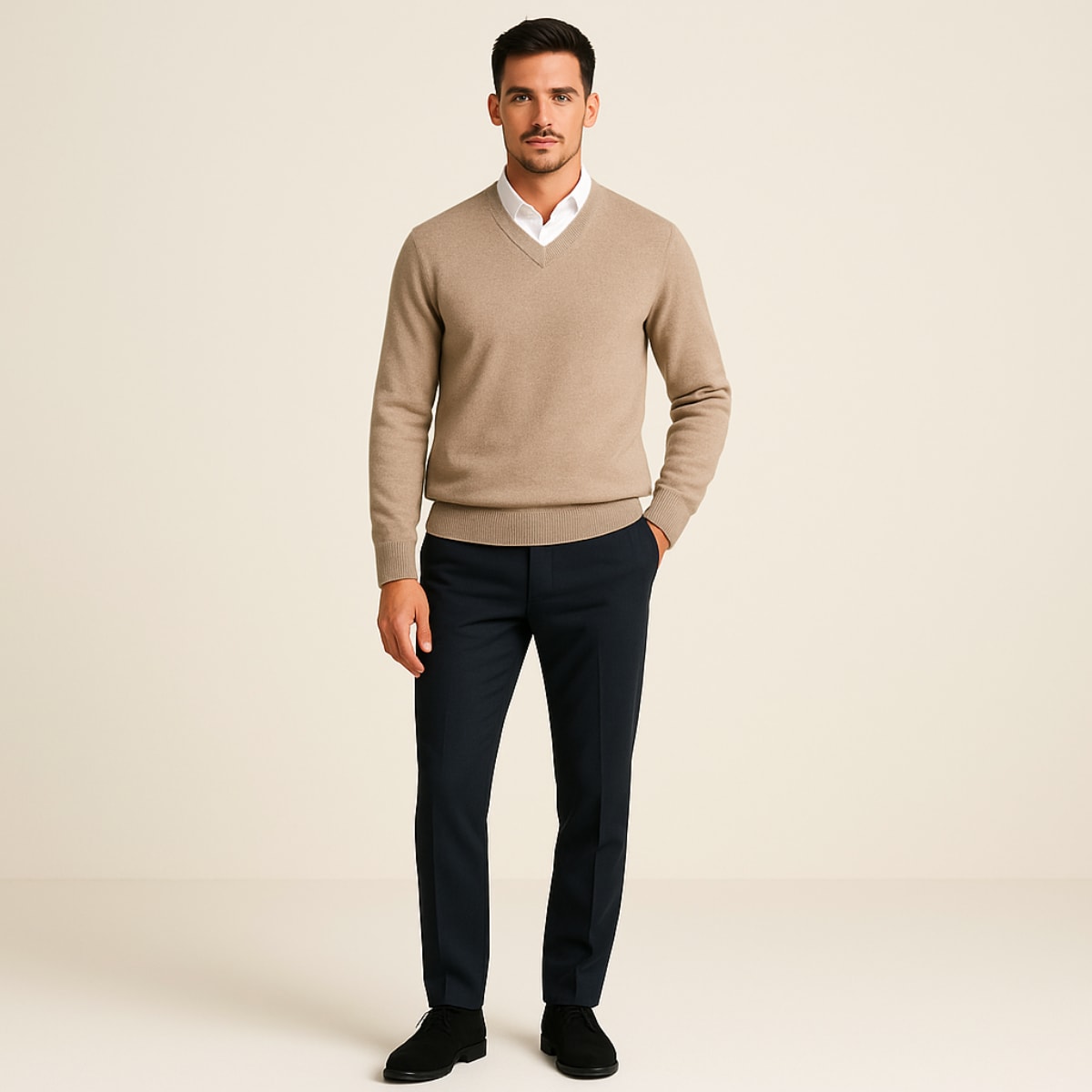 Preston Cashmere V-Neck Sweater_2