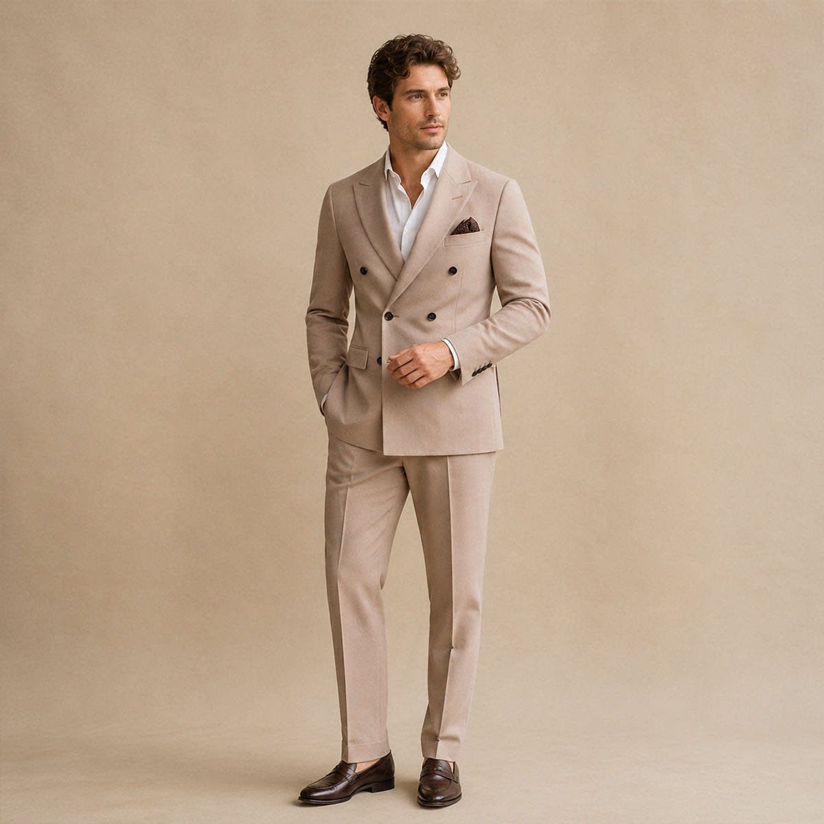 Arnold Double Breasted Tailored Fit Suit_2