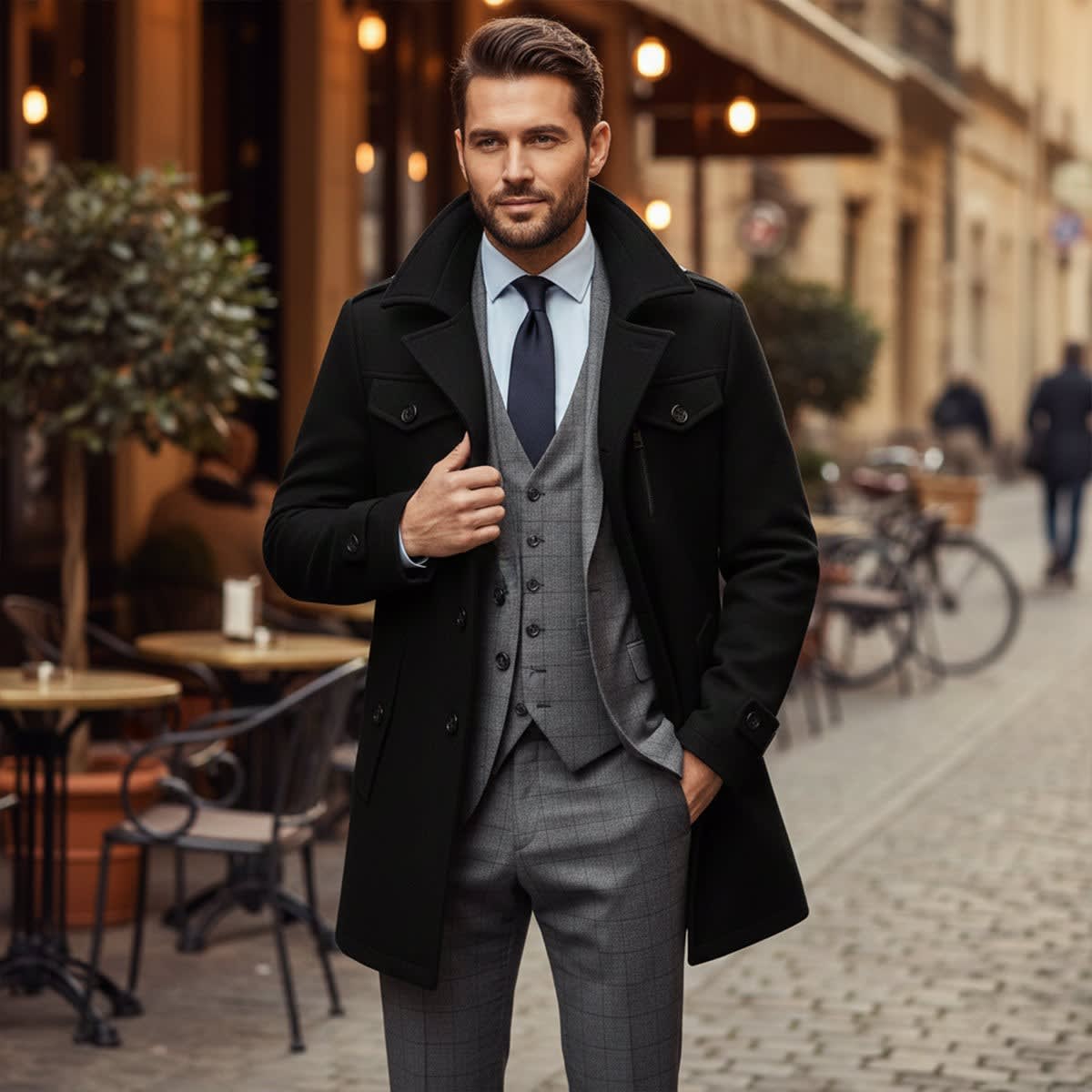 Kaleb Slim Fit Layered Winter Coat_10
