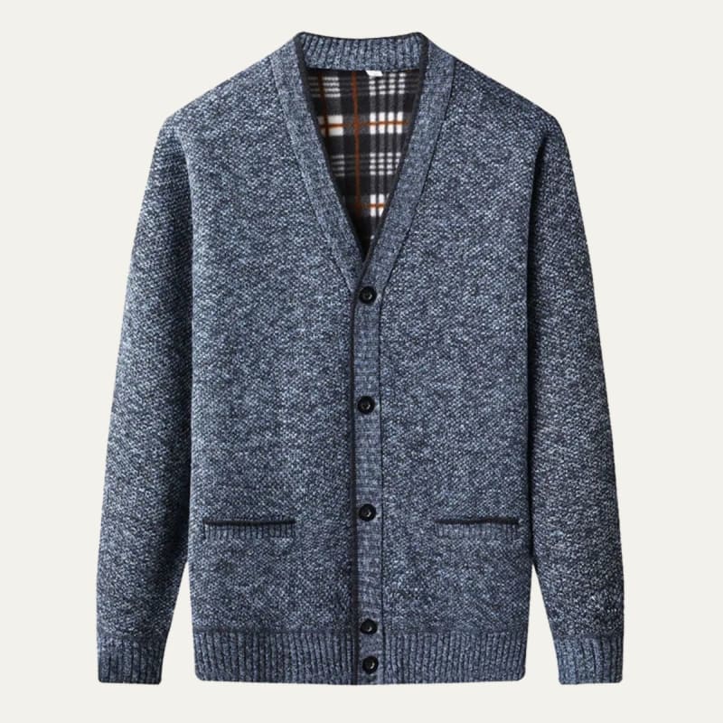 Hugh Fleece Lined Knit Cardigan_1