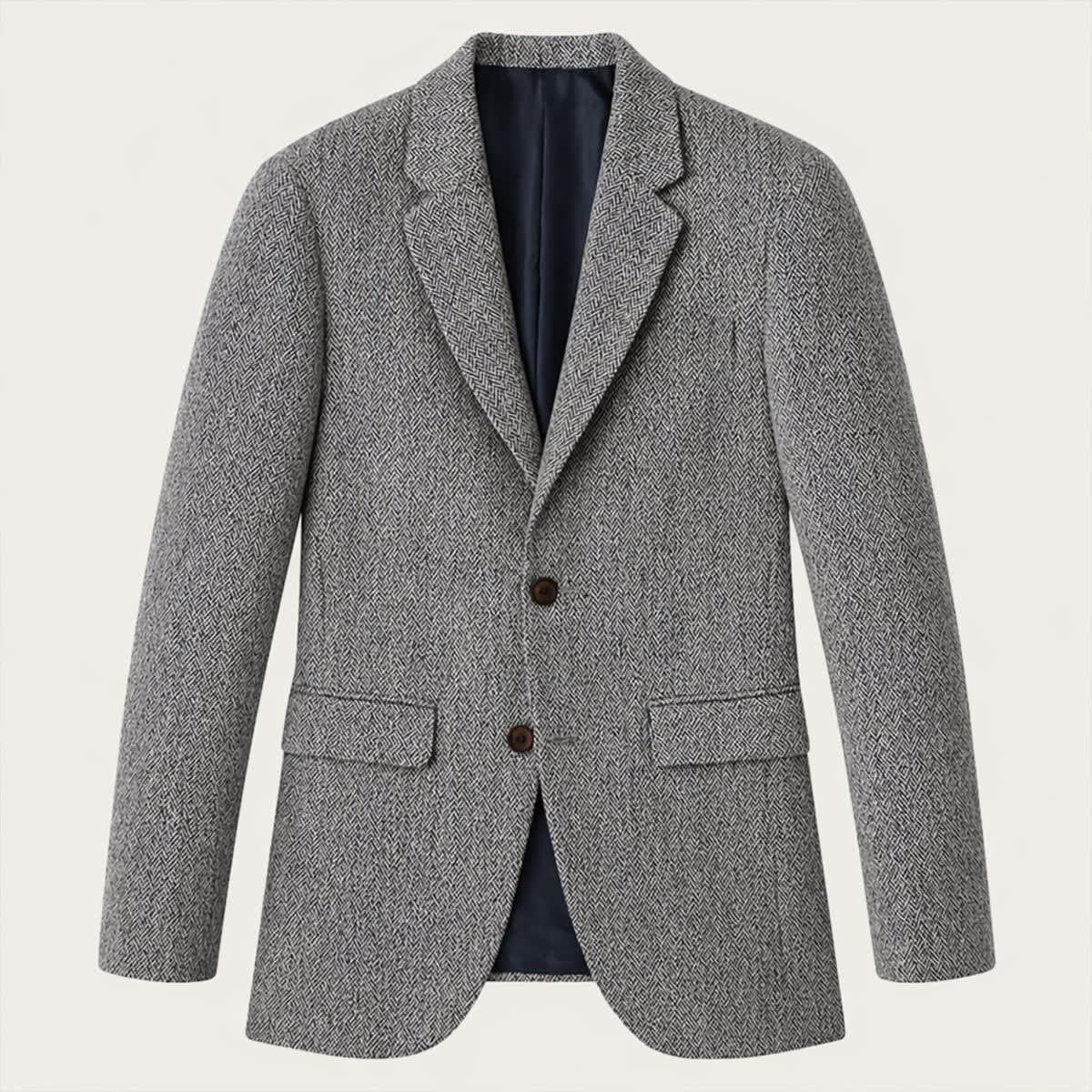 Damon Wool Herringbone Blazer_5