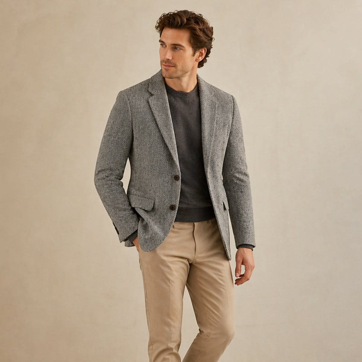 Damon Wool Herringbone Blazer_6