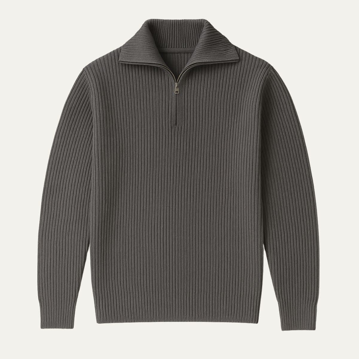 Horace Merino Wool Quarter Zip Sweater_10