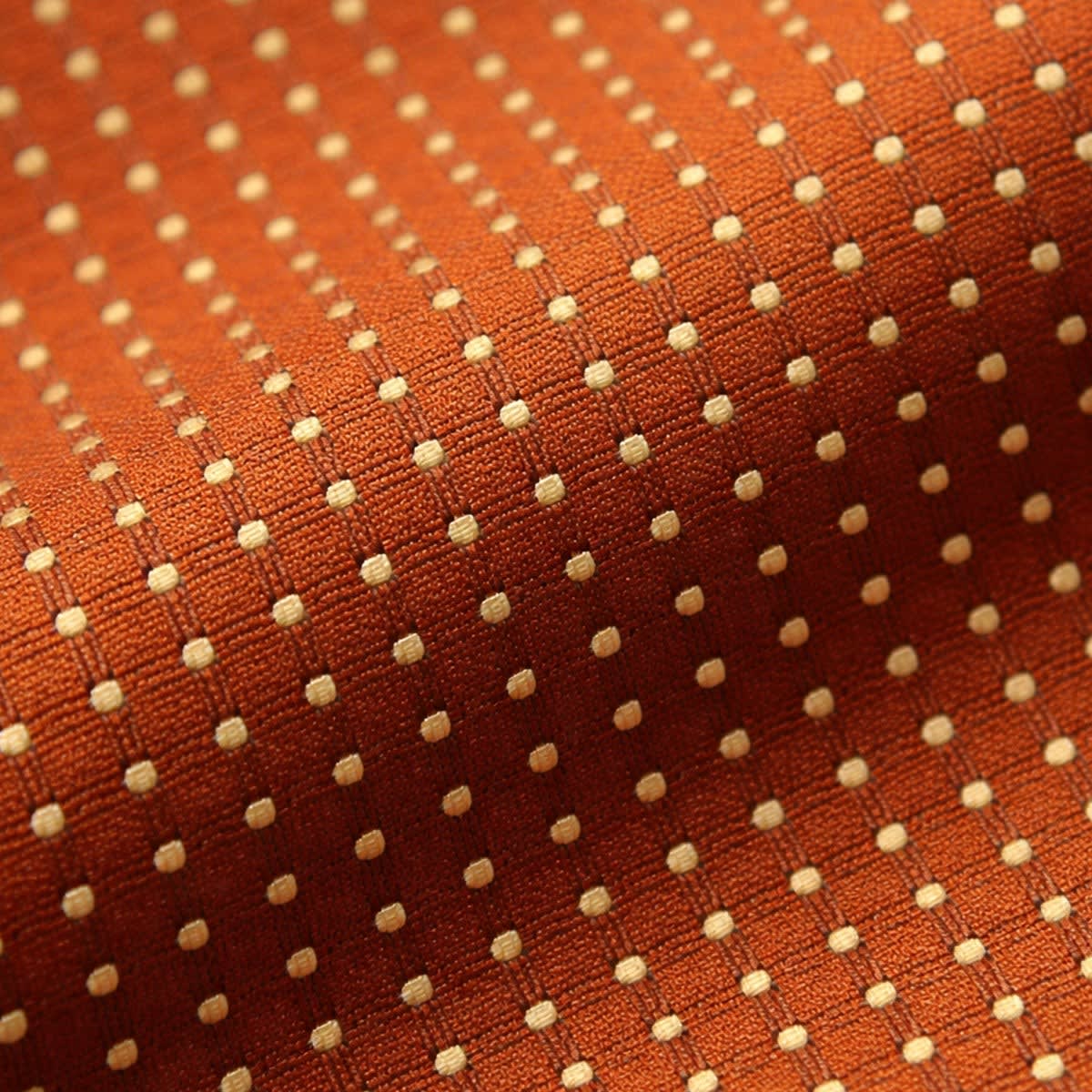 Cesar Orange Pin Dot Necktie_4