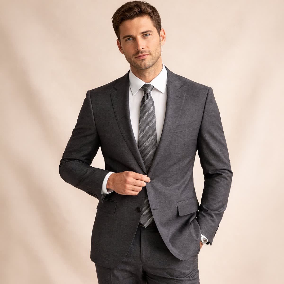 David Striped Jacquard Necktie_2