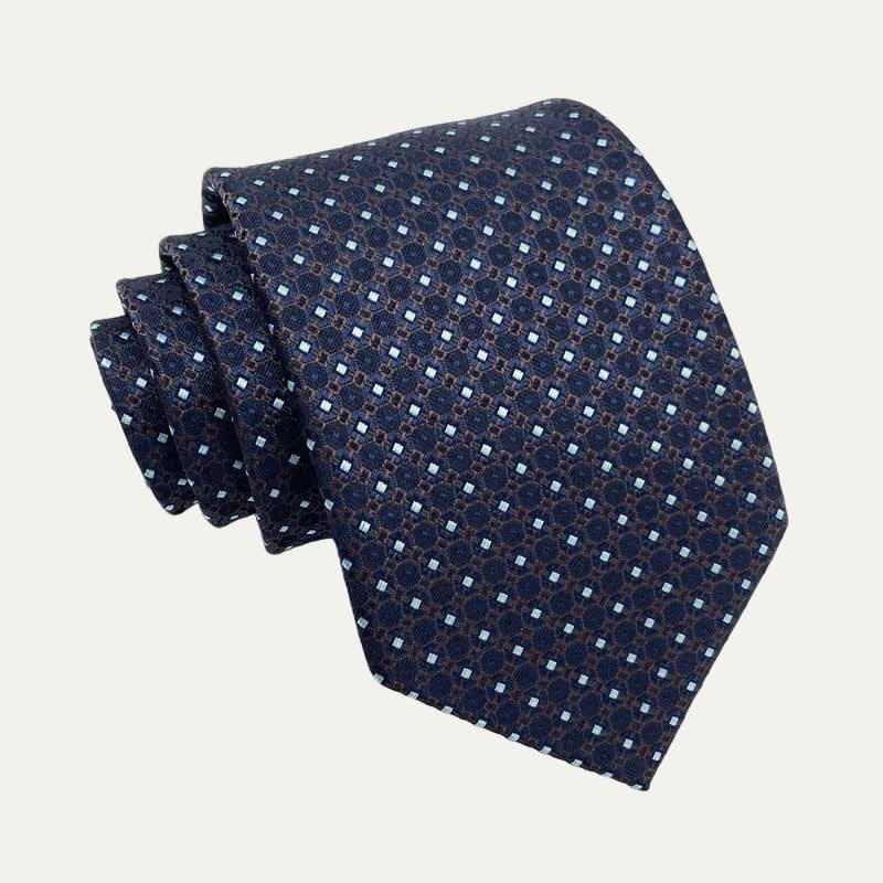 Derrick Geometric Jacquard Necktie_1