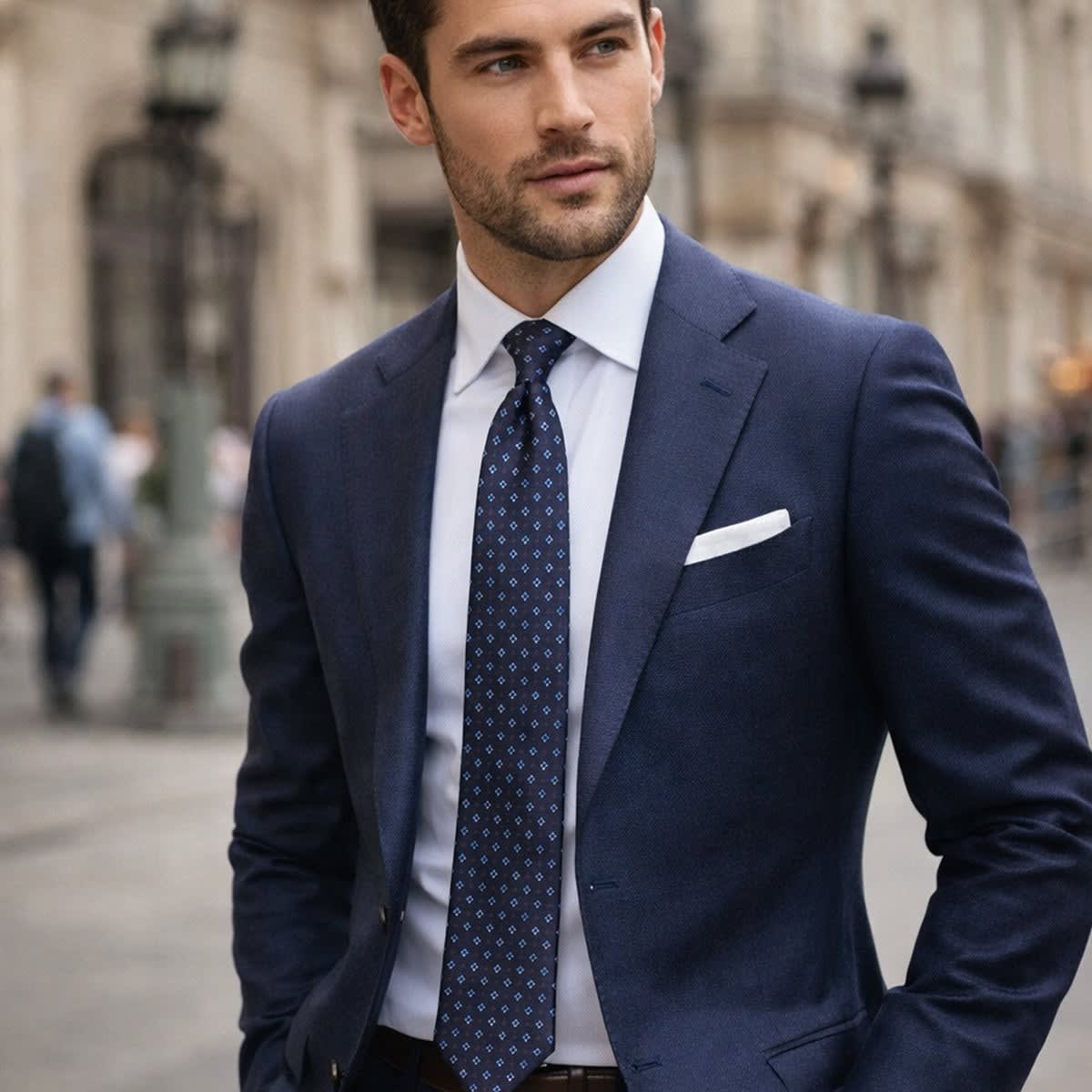 Derrick Geometric Jacquard Necktie_5