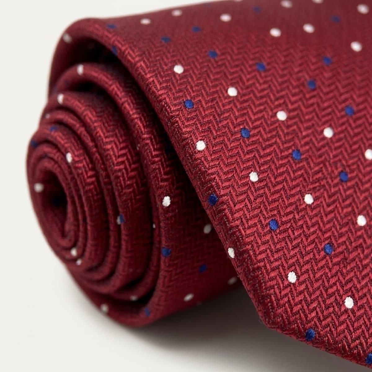 Darrell Polka Dot Jacquard Necktie_4