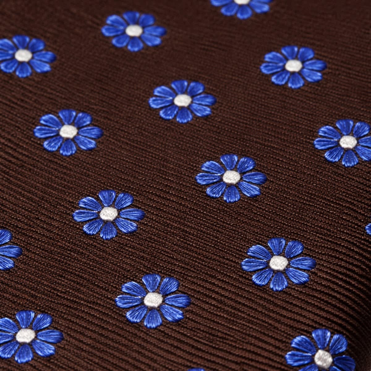 Coby Dark Brown Floral Necktie_3