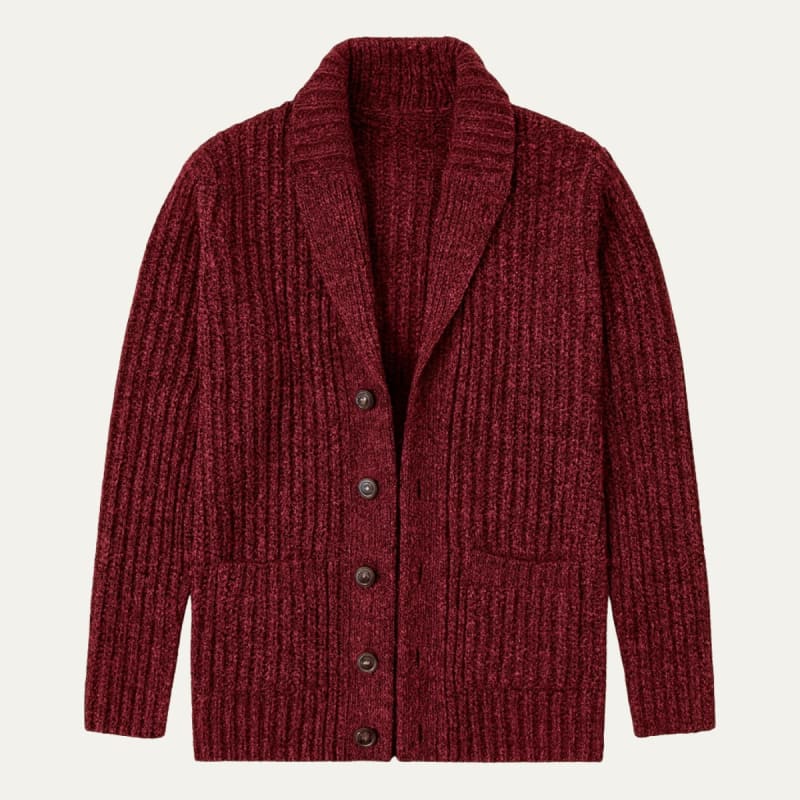 Tucker Chunky Knit Shawl Collar Cardigan_1