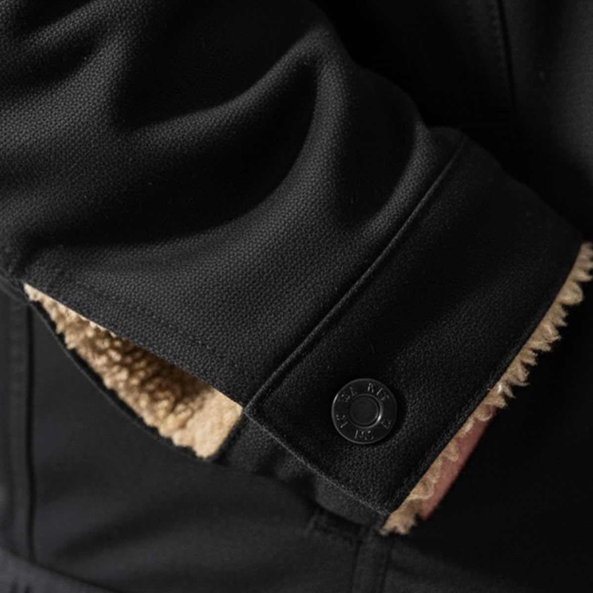 Kareem Sherpa Lined Cotton Trucker Jacket_4