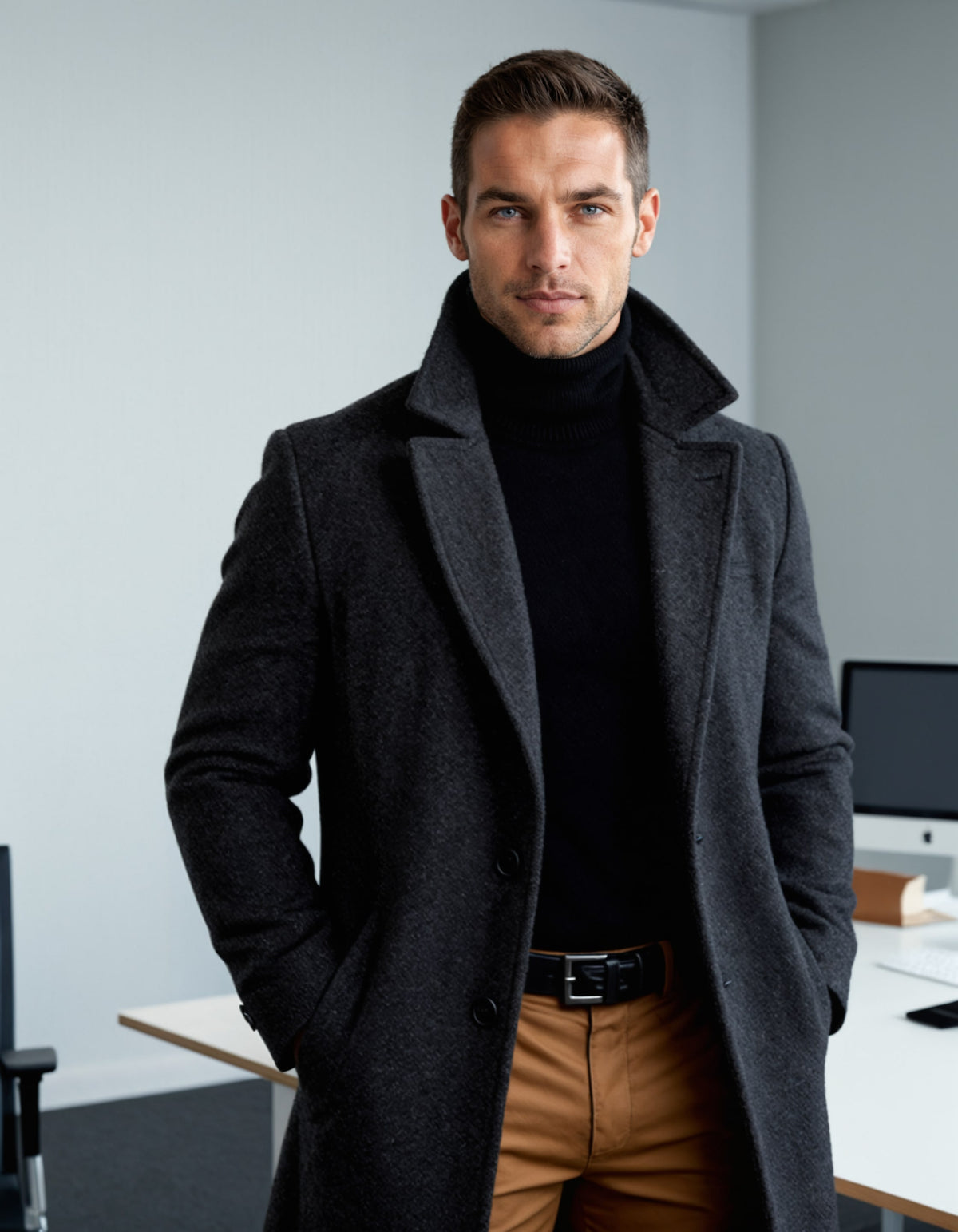 Jonathan Cotton Blend Longline Overcoat_8
