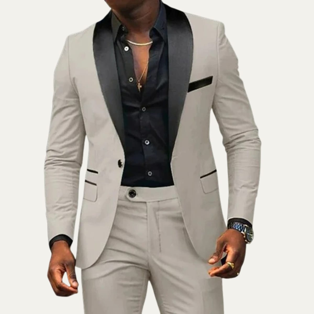 Bobby Slim Fit Shawl Lapel Suit_2