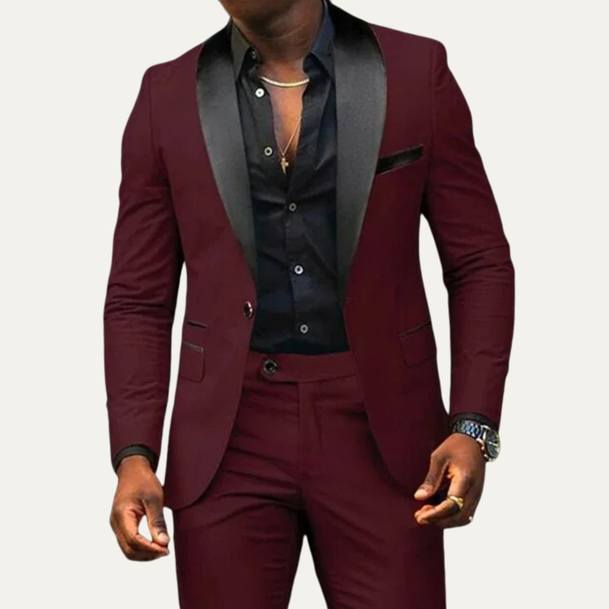 Bobby Slim Fit Shawl Lapel Suit_4