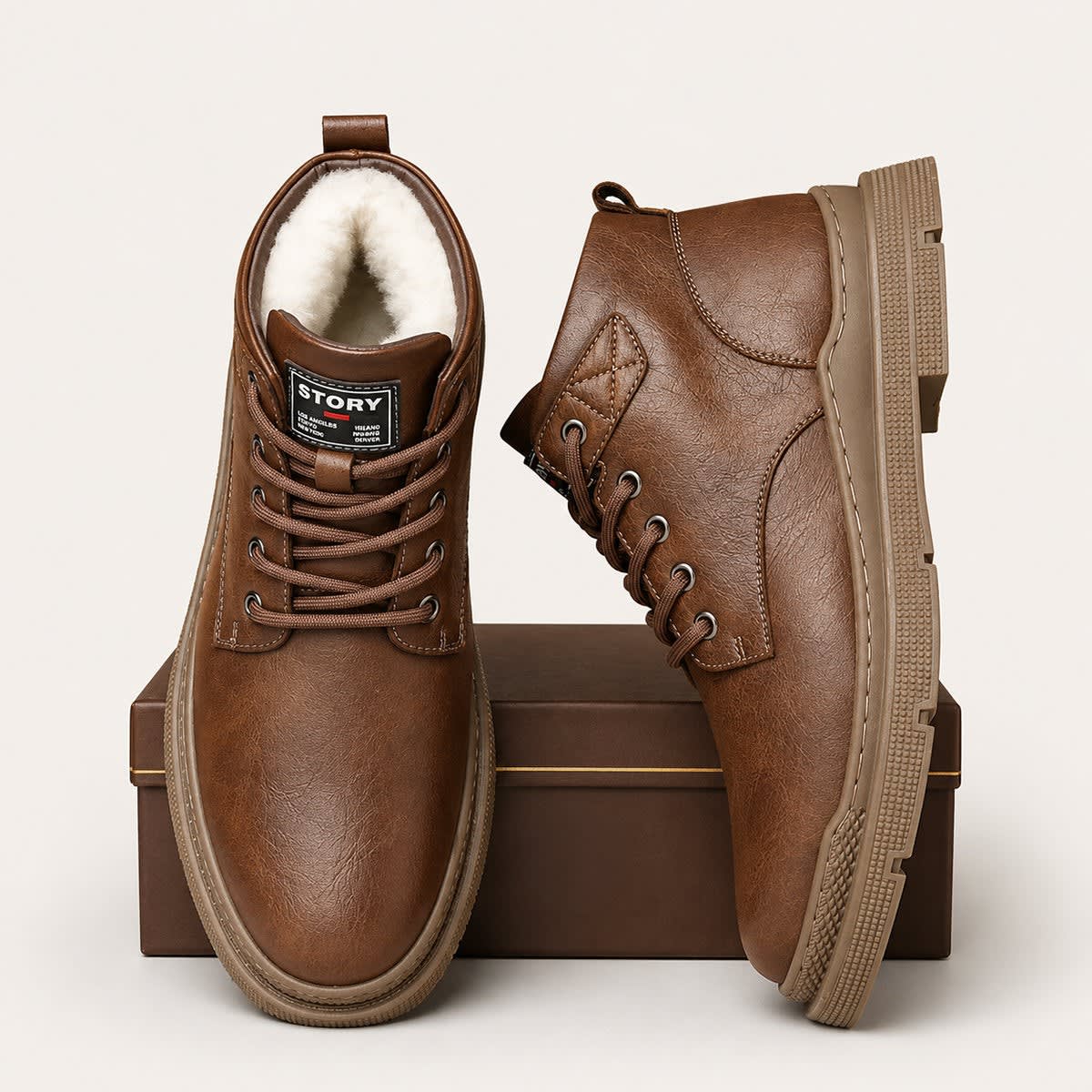 Kason Lace Up Leather Ankle Boots_5
