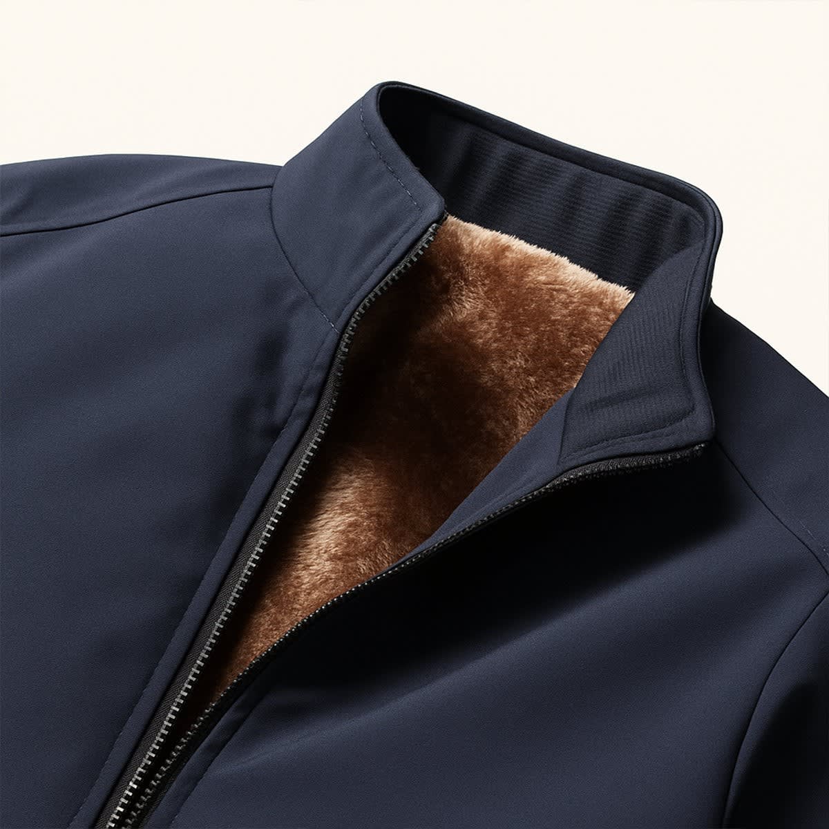 Kai Fleece Lined Stand Collar Jacket_3