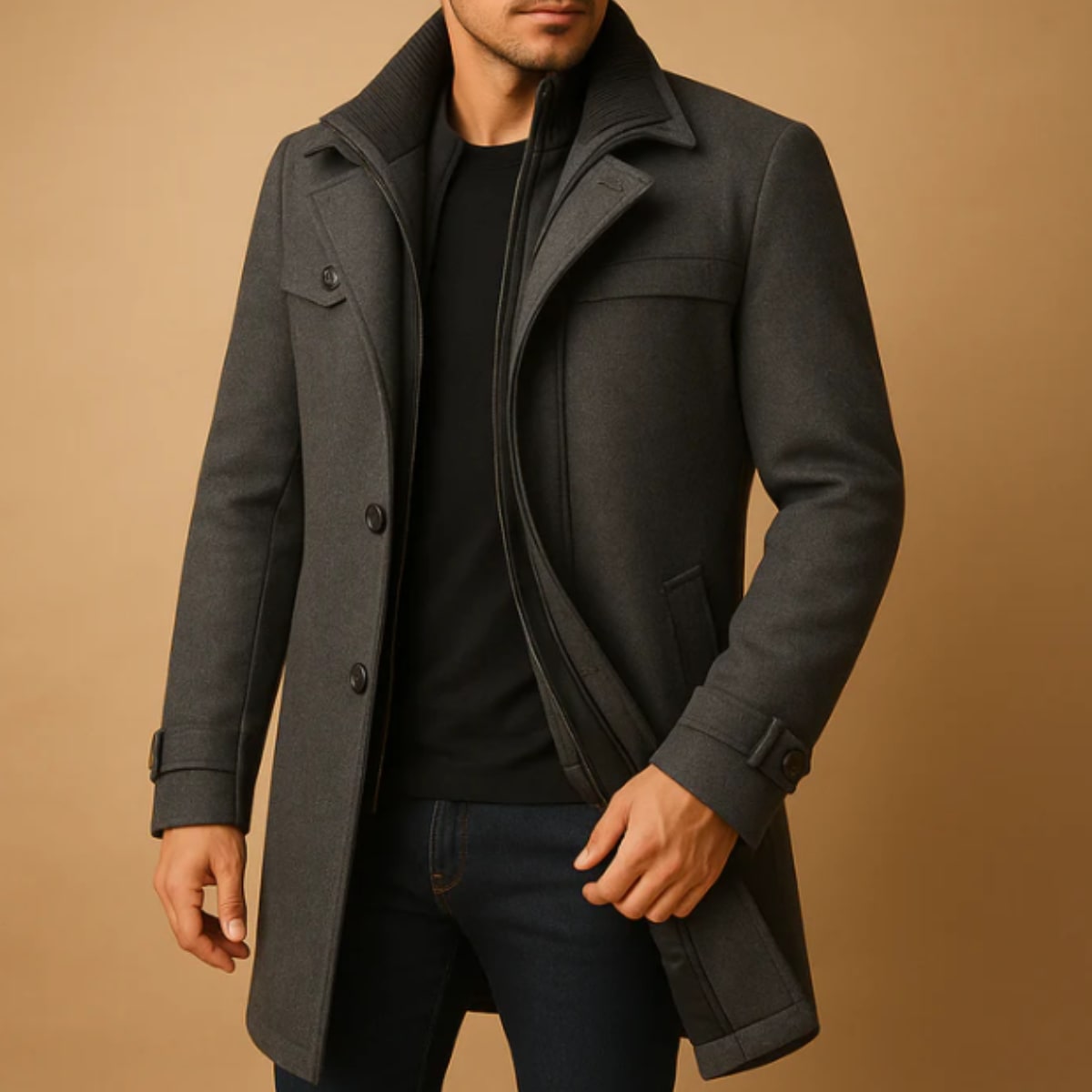 Kash Adjustable Cuff Insulated Winter Coat_4