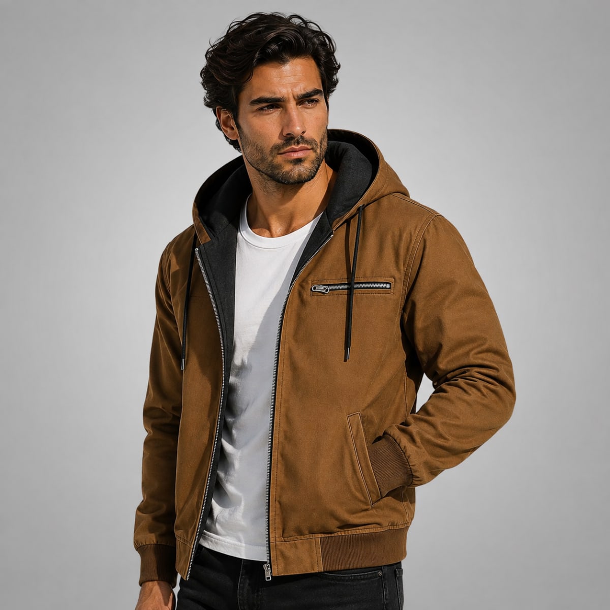 Jayden Fleece Lined Hooded Jacket_4