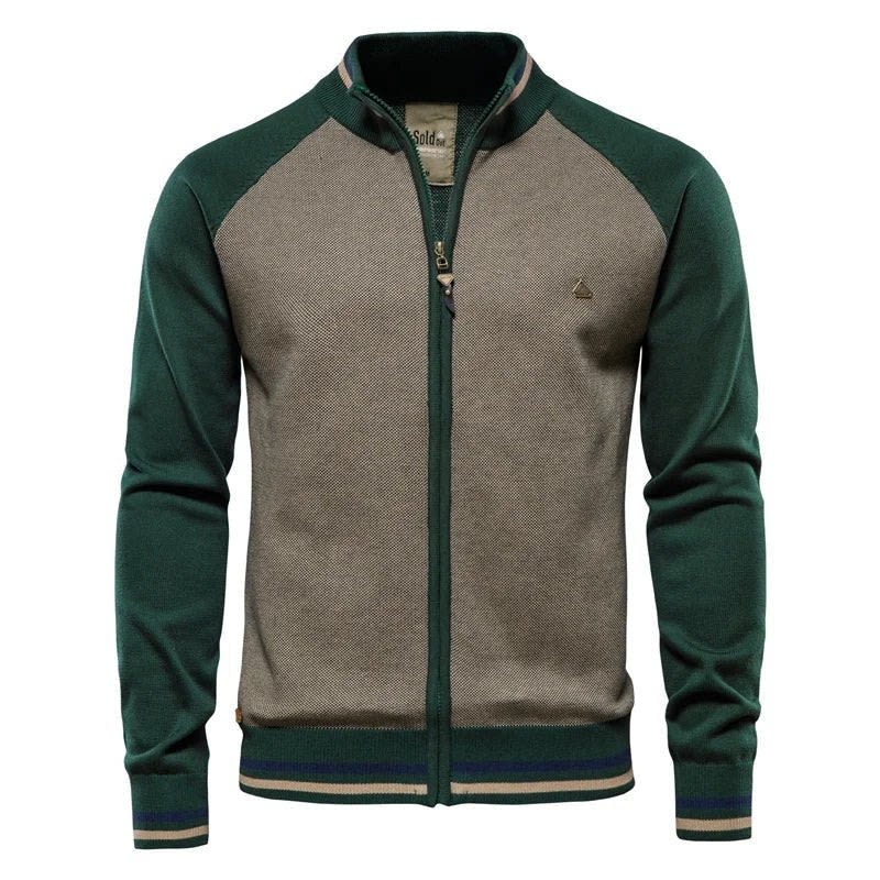 Cassian Color Block Zip Up Cardigan_1