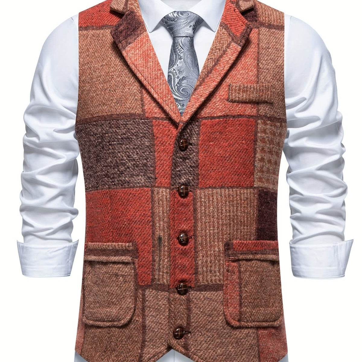 Clement Patchwork Tweed Vest_26