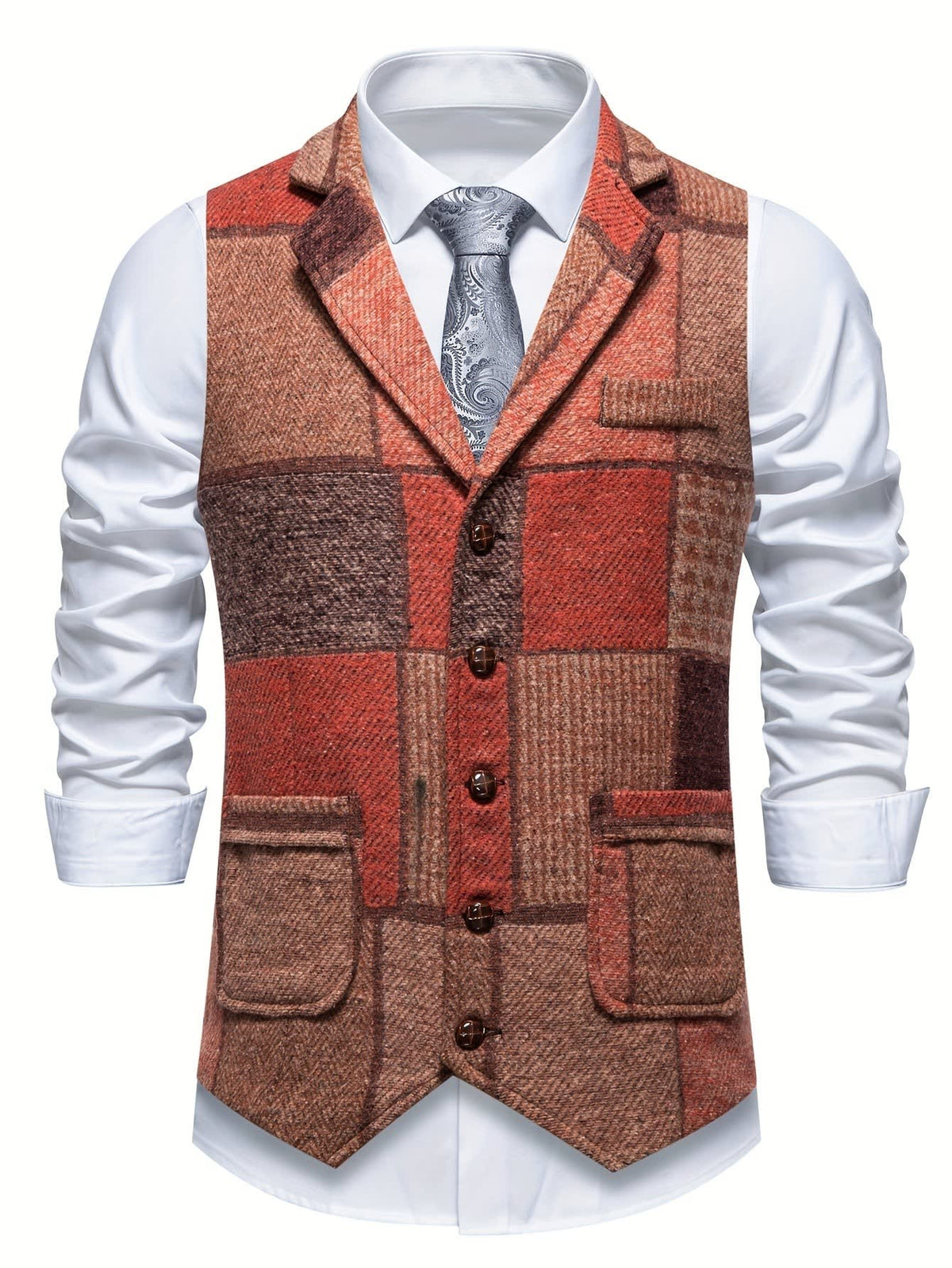 Clement Patchwork Tweed Vest_27
