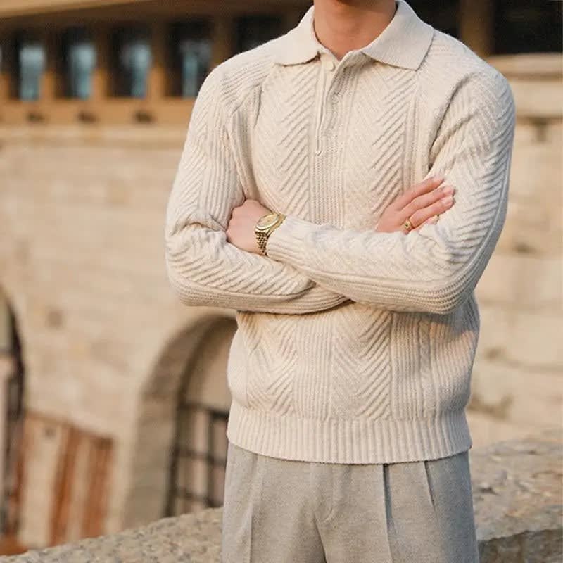 Callen Ribbed Knit Long Sleeve Polo_5