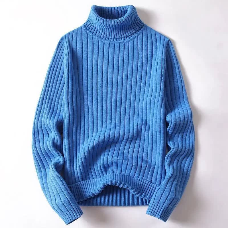 Tate Ribbed Cotton Blend Turtleneck_1
